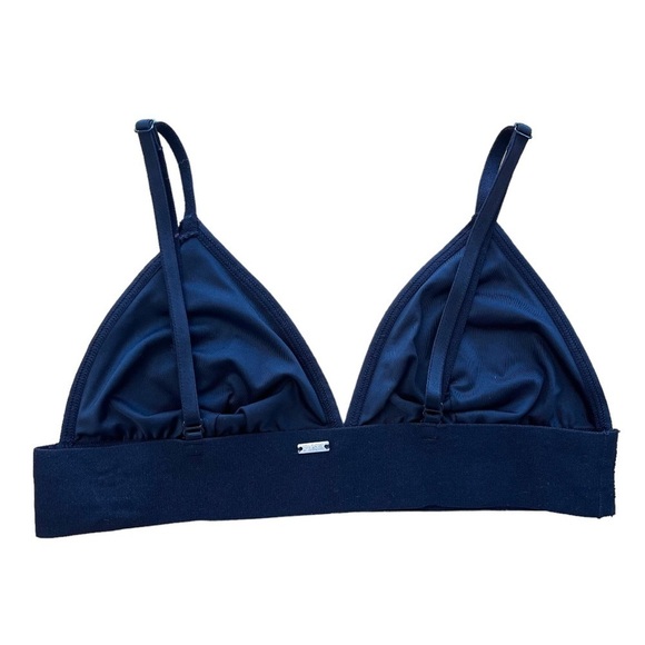 Pink by Victoria’s Secret Lace Triangle Bralette with Embroidered Roses on Black - Picture 11 of 16